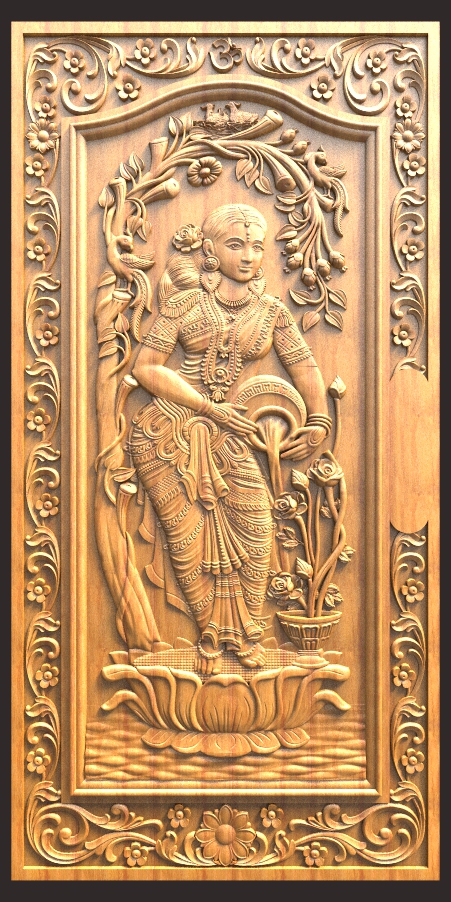 Lady Door Design for CNC Carving