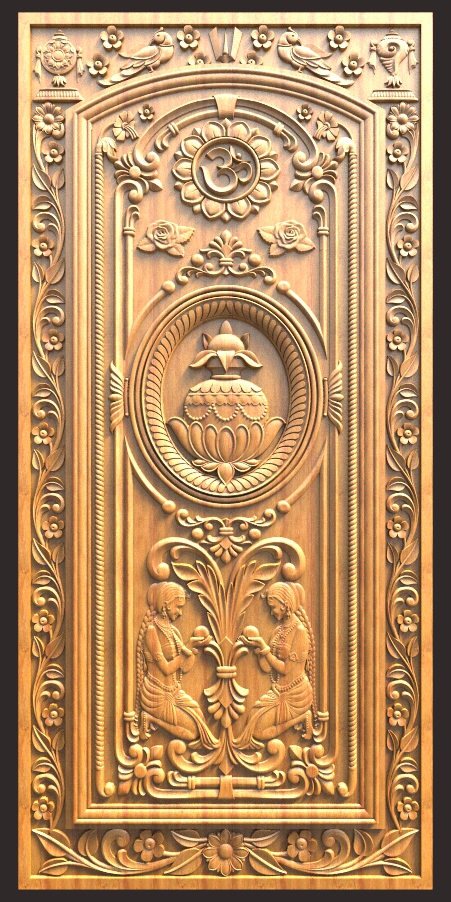 Welcome Door Design For CNC Carving