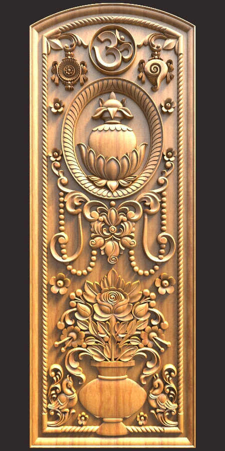 Kalasam Door Design For CNC Carving