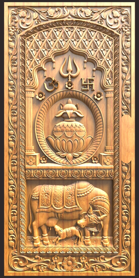 Kamadenuvu Door Design For CNC Carving